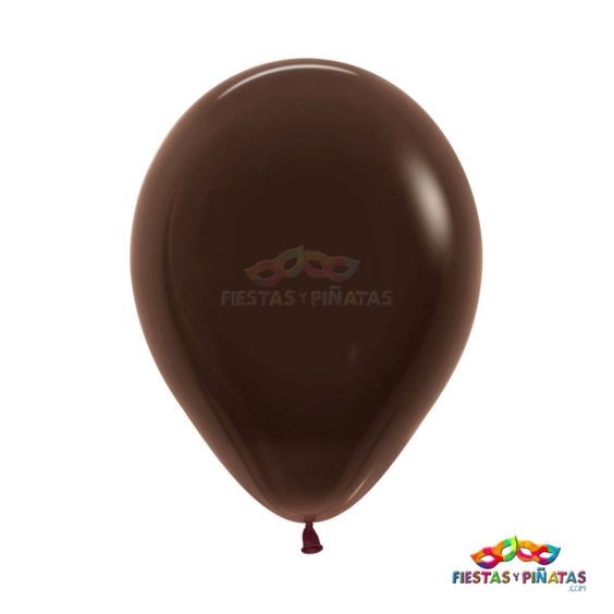 GLOBOS COLOR CAFÉ CHOCOLATE R12 X 12 UNIDADES Fiestas y