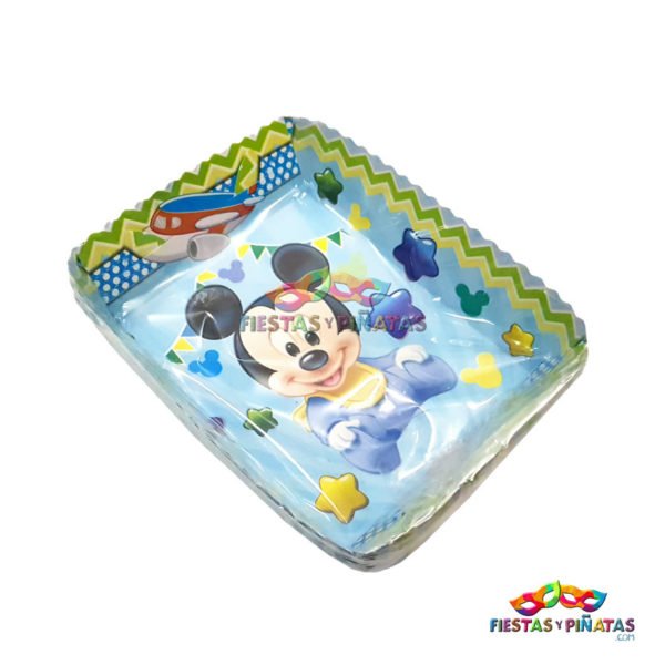 Bandeja Plato Torta cumpleaños de Mickey Bebe para niños | Decoración temática Mickey Bebe para cumpleaños infantil fiestas y piñatas Bogotá
