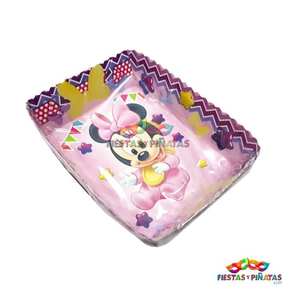 Bandeja Plato Torta cumpleaños de Minnie Bebe para niñas | Decoración temática Minnie Bebe para cumpleaños infantil fiestas y piñatas Bogotá