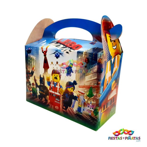 Caja para sorpresas Lego temática fiestas y piñatas en Bogotá