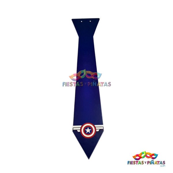 Corbatas cumpleaños de Capitan America para niños | Decoración temática Capitan America para cumpleaños infantil fiestas y piñatas Bogotá