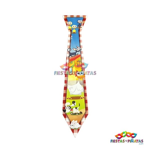 Corbatas cumpleaños de Granja Animales para niños | Decoración temática Granja Animales para cumpleaños infantil fiestas y piñatas Bogotá