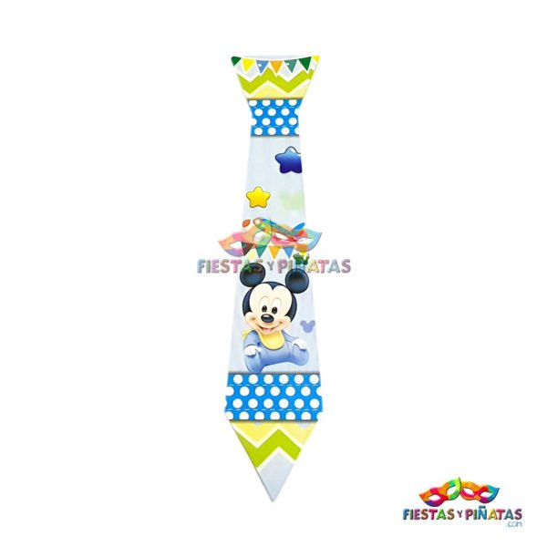 Corbatas cumpleaños de Mickey Mouse Bebe para niños | Decoración temática Mickey Mouse Bebe para cumpleaños infantil fiestas y piñatas Bogotá
