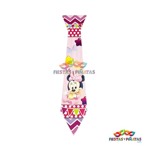 Corbatas cumpleaños de Minnie Mouse Bebe para niñas | Decoración temática Minnie Mouse Bebe para cumpleaños infantil fiestas y piñatas Bogotá