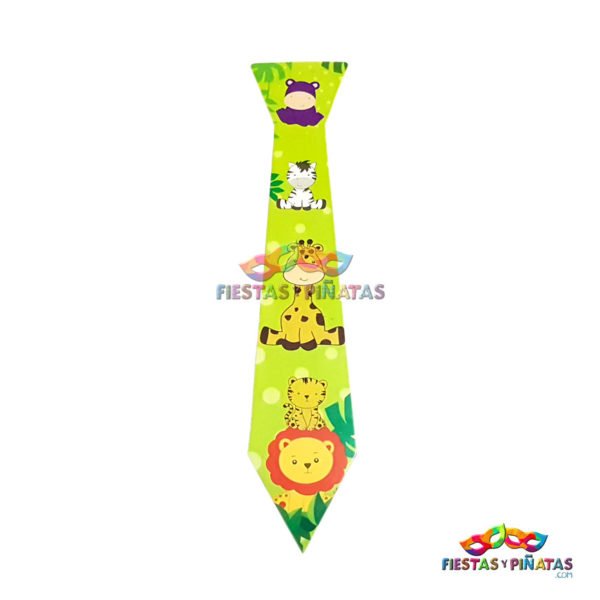 Corbatas cumpleaños de Selva Animales para niños | Decoración temática Selva Animales para cumpleaños infantil fiestas y piñatas Bogotá