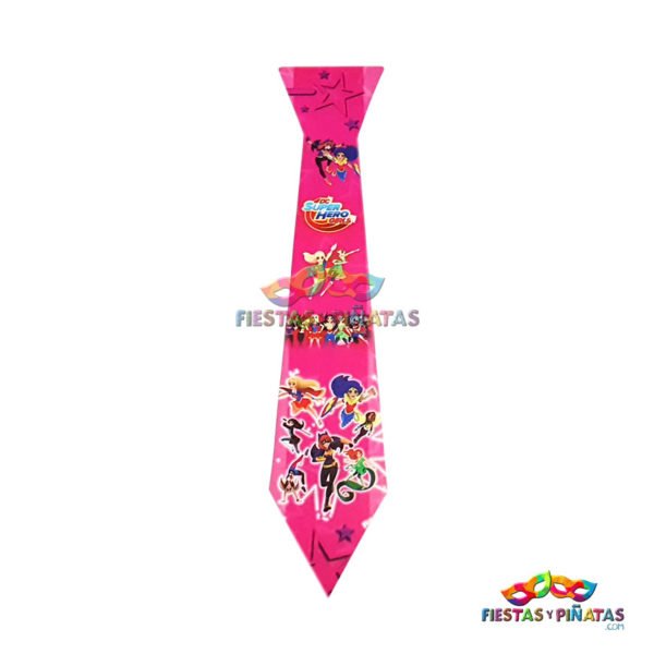 Corbatas cumpleaños de Super Hero Girls para niñas | Decoración temática Super Hero Girls para cumpleaños infantil fiestas y piñatas Bogotá