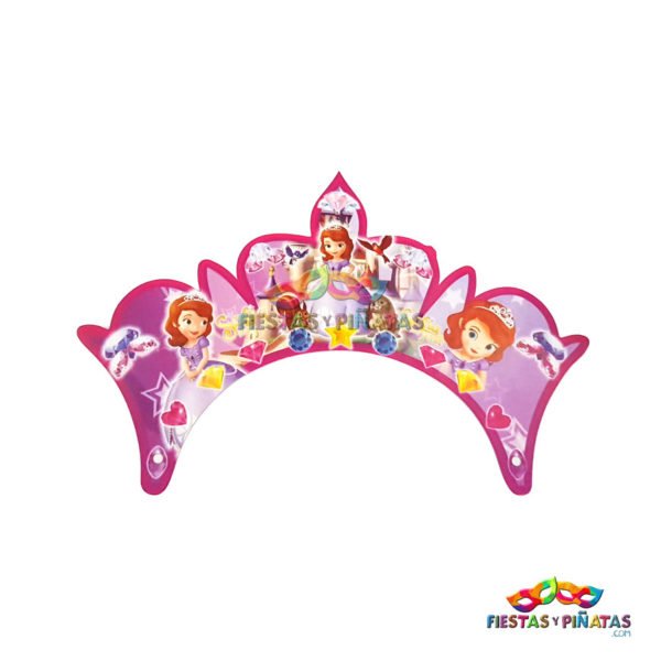 Coronas cumpleaños de Princesa Sofia para niñas | Decoración temática Princesa Sofia para cumpleaños infantil fiestas y piñatas Bogotá