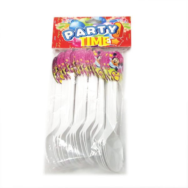 Cucharitas cumpleaños de Minnie Mouse para niñas | Decoración temática Minnie Mouse para cumpleaños infantil fiestas y piñatas Bogotá