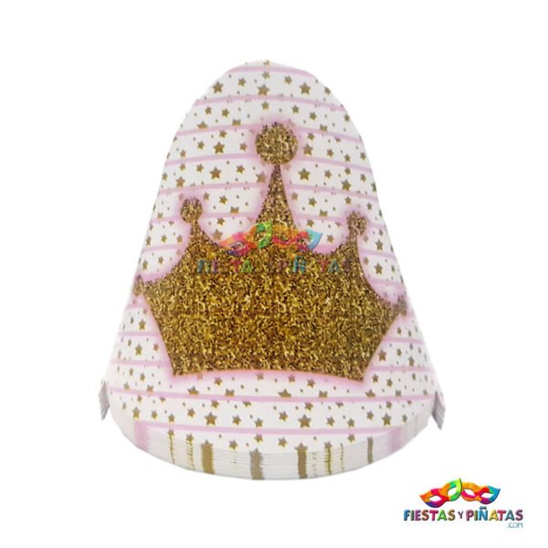 Gorros cumpleaños de Corona de Princesas para niñas | Decoración temática Corona de Princesas para cumpleaños infantil fiestas y piñatas Bogotá