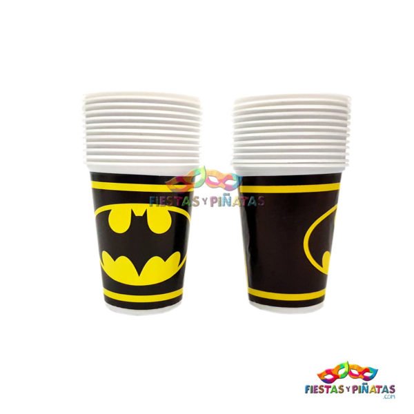 vasos cumpleaños de Batman para niños | Decoración temática Batman para cumpleaños infantil fiestas y piñatas Bogotá