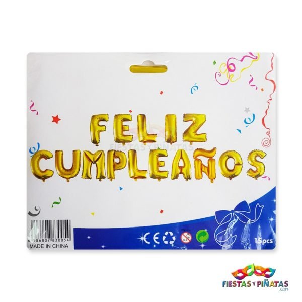 Globos Metalizados letras Feliz Cumpleaños para fiestas infantiles| Decoración temática Letras Feliz Cumpleaños para cumpleaños infantil fiestas y piñatas Bogotá