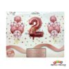 Bouquet globos metalizados numeros para fiestas infantiles| Decoración temática Numeros para cumpleaños infantil fiestas y piñatas Bogotá