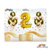 Bouquet globos metalizados numeros para fiestas infantiles| Decoración temática Numeros para cumpleaños infantil fiestas y piñatas Bogotá