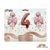 Bouquet globos metalizados numeros para fiestas infantiles| Decoración temática Numeros para cumpleaños infantil fiestas y piñatas Bogotá