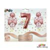 Bouquet globos metalizados numeros para fiestas infantiles| Decoración temática Numeros para cumpleaños infantil fiestas y piñatas Bogotá