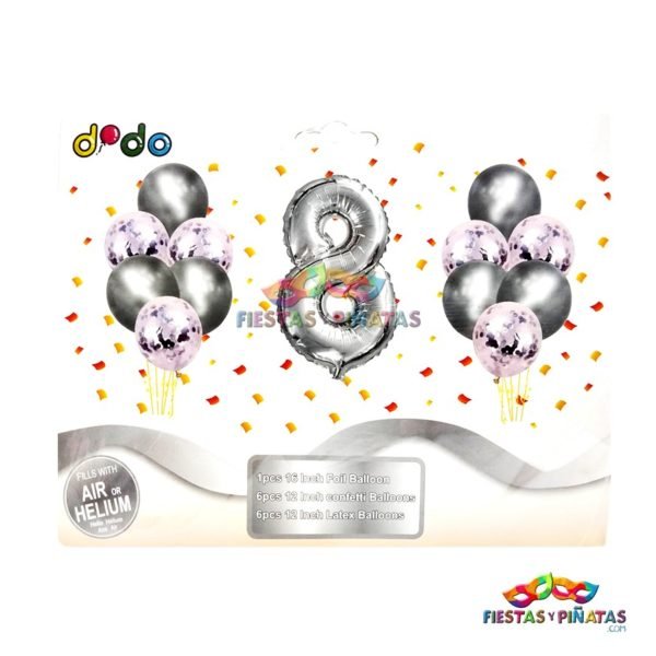 Bouquet globos metalizados numeros para fiestas infantiles| Decoración temática Numeros para cumpleaños infantil fiestas y piñatas Bogotá