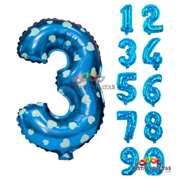 Bouquet globos metalizados numeros para fiestas infantiles| Decoración temática Numeros para cumpleaños infantil fiestas y piñatas Bogotá