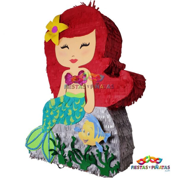 piñatas prefabricadas personalizadas para fiestas infantiles| Decoración temática La sirenita para cumpleaños infantil fiestas y piñatas Bogotá
