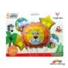 Bouquet Globos metalizados forma de animales para fiestas infantiles| Decoración temática León -Selva para cumpleaños infantil fiestas y piñatas Bogotá