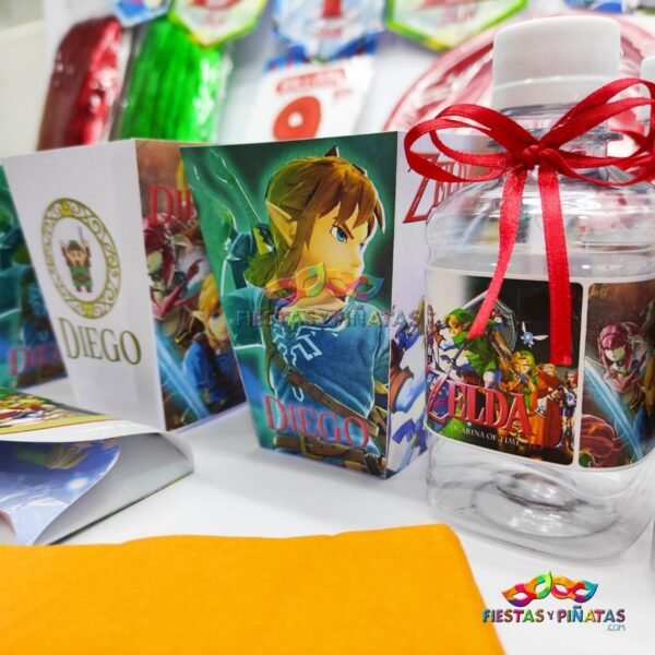 kit de decoración personalizado para fiestas infantiles| Decoración temática Zelda para cumpleaños infantil fiestas y piñatas Bogotá