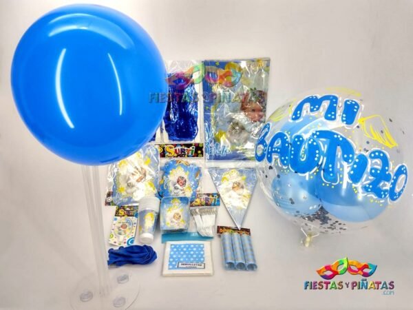 kit de decoración personalizado para fiestas de bautizo| Decoración para bautizo fiestas y piñatas Bogotá