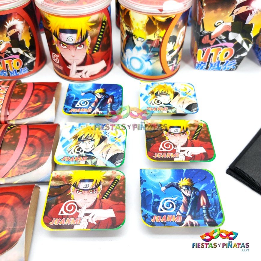KIT PERSONALIZADO TEMATICO NARUTO CUMPLEAÑOS NIÑOS – Fiestas y