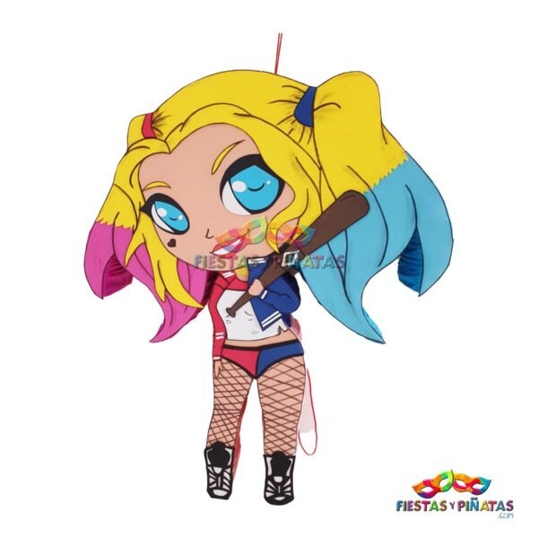 piñatas prefabricadas personalizadas para fiestas infantiles| Decoración temática Harley Quinn para cumpleaños infantil fiestas y piñatas Bogotá